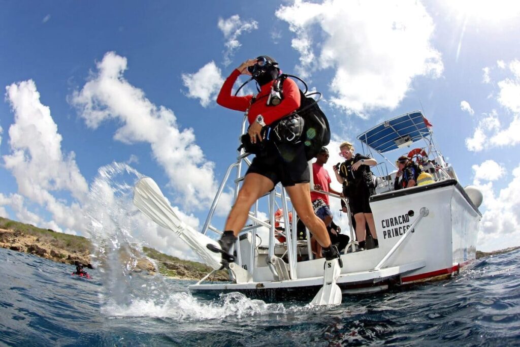 Lions dive drohne view Curacao Urlaub Diving Curacao Tauchurlaub