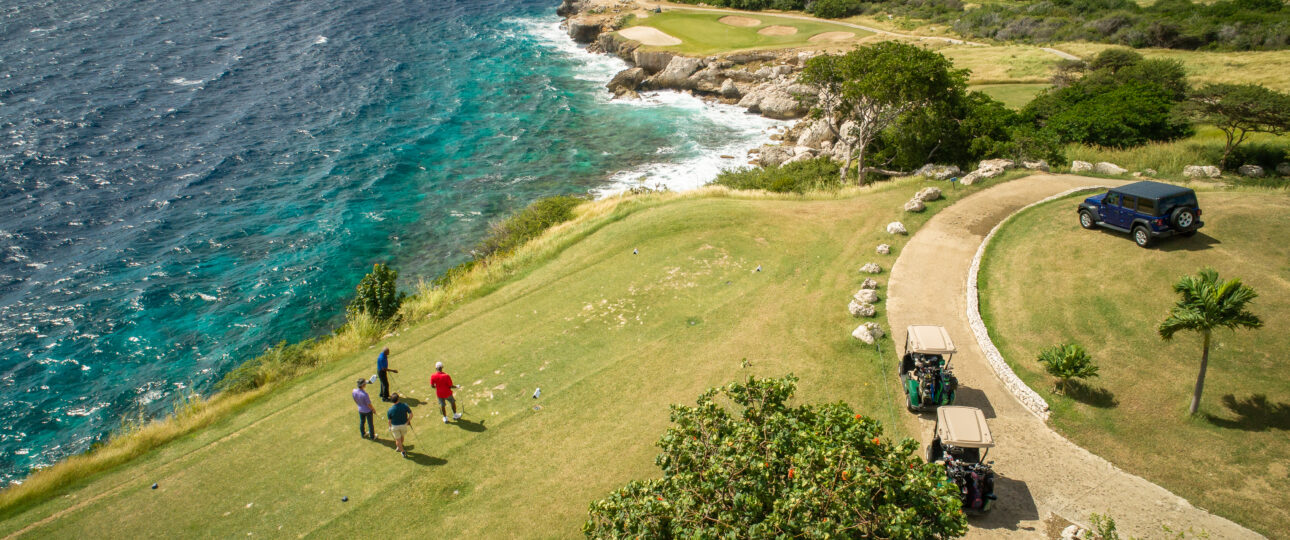 Ansicht des Blue Bay Resort Golf Kurses.