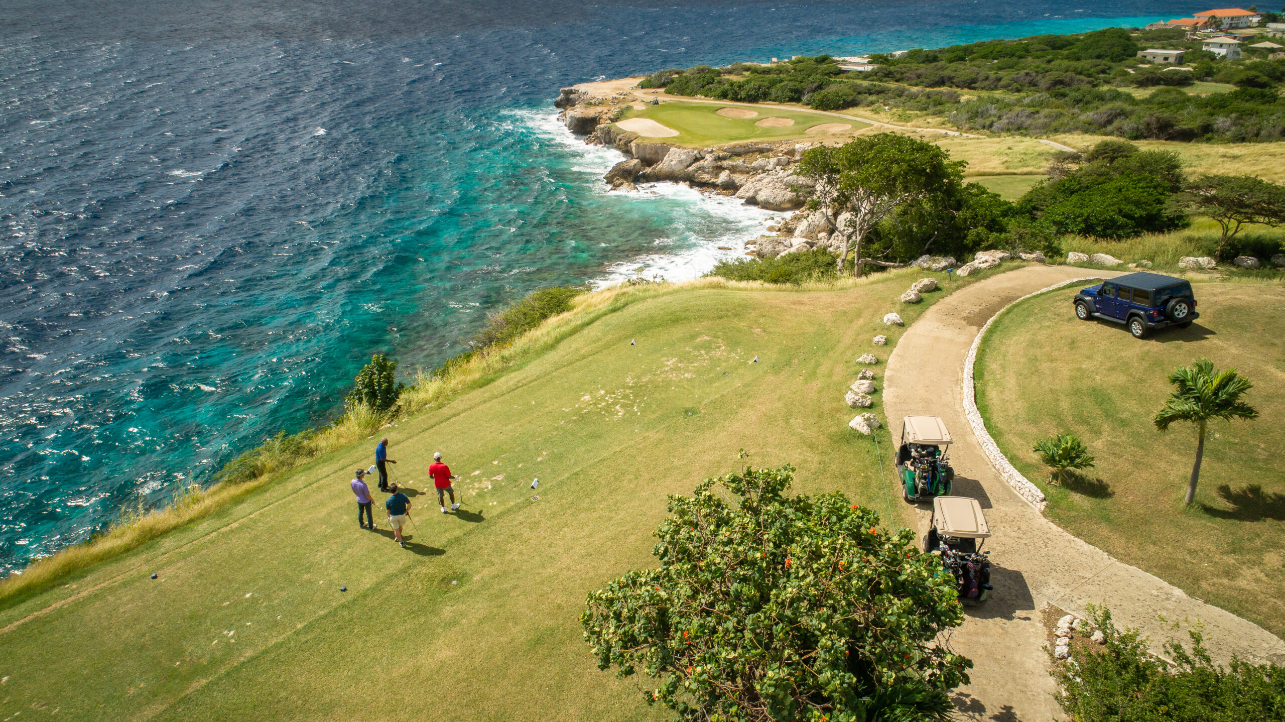 Ansicht des Blue Bay Resort Golf Kurses.