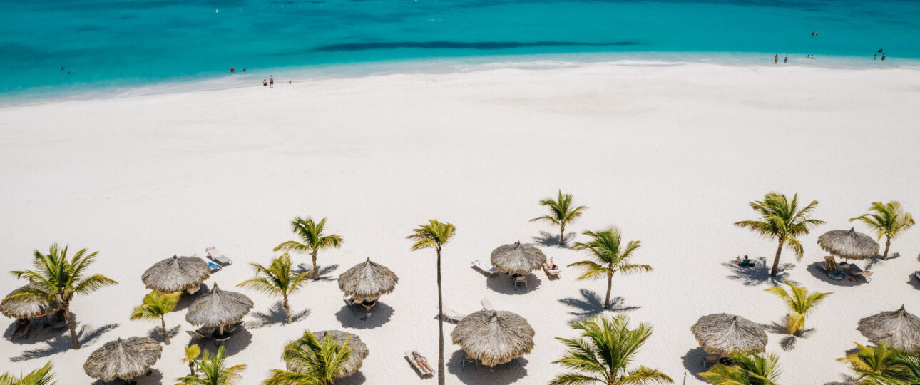 Aruba Tourism aerial Manchebo beach