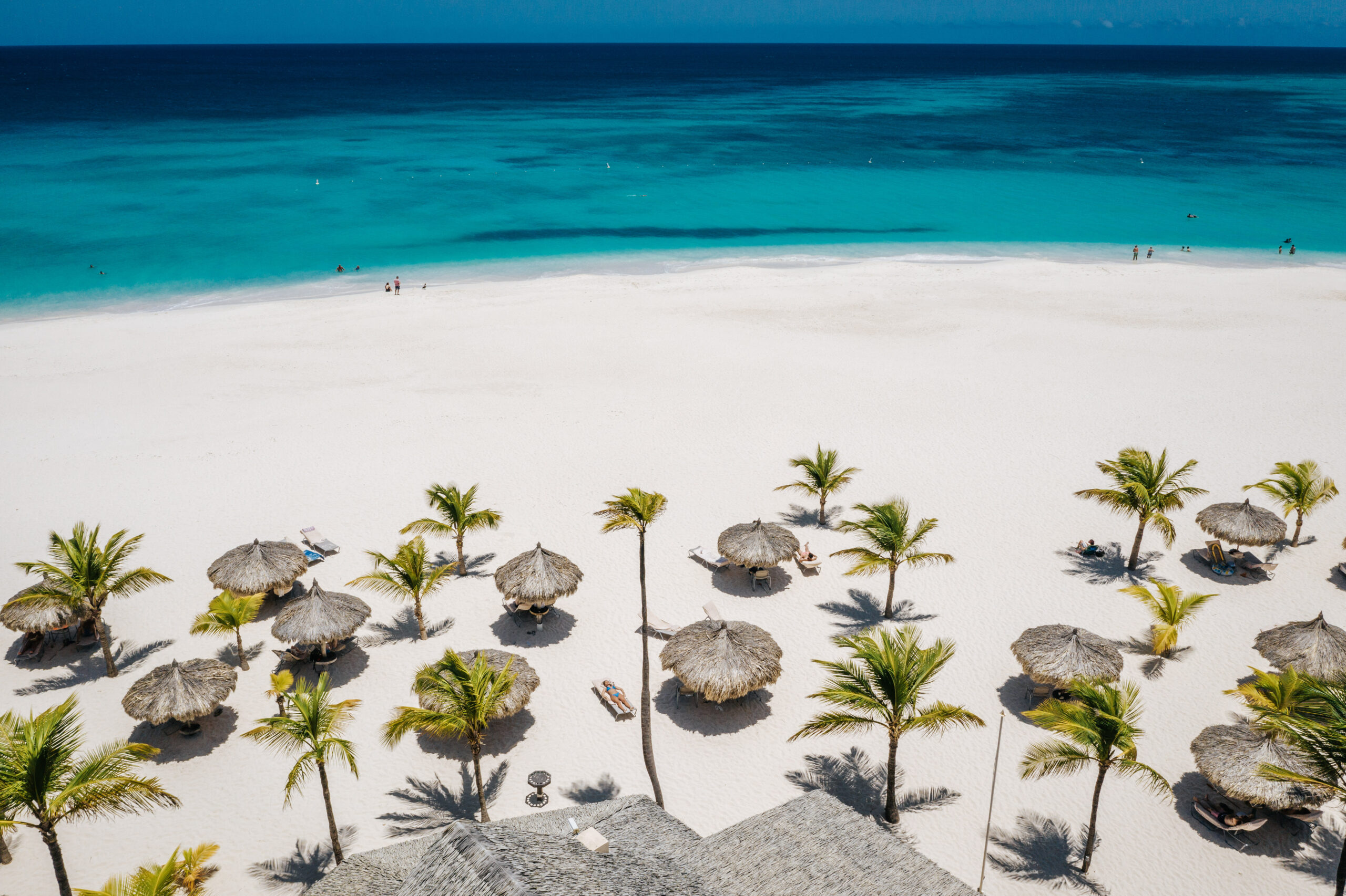 Aruba Tourism aerial Manchebo beach