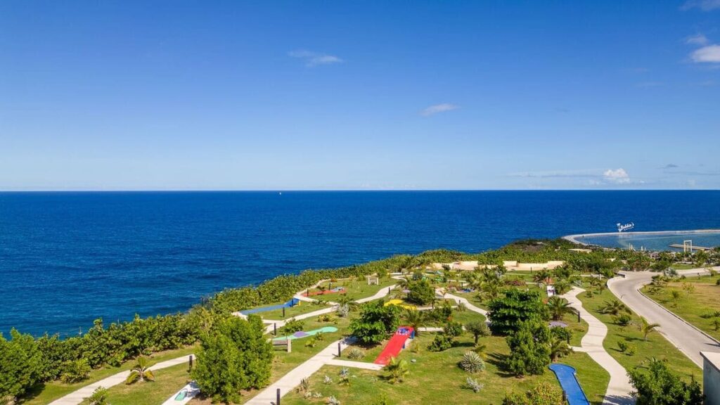 Statia View over Golden rock Resort auf St .eustatius