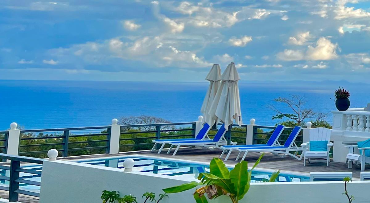 Quill Gardens Statia View Pool View