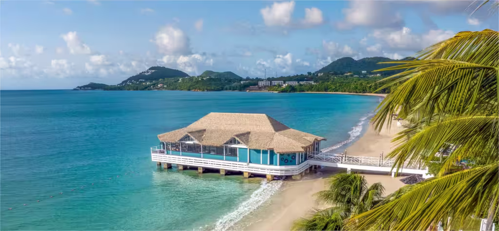 Sandals halcyon Beach resort Saint Lucia Urlaub Karibik Tauchreisen Saint Lucia Honeymoon Suites reisen Couples