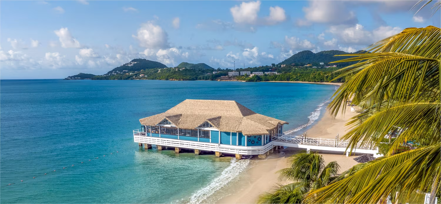 Sandals halcyon Beach resort Saint Lucia Urlaub Karibik Tauchreisen Saint Lucia Honeymoon Suites reisen Couples