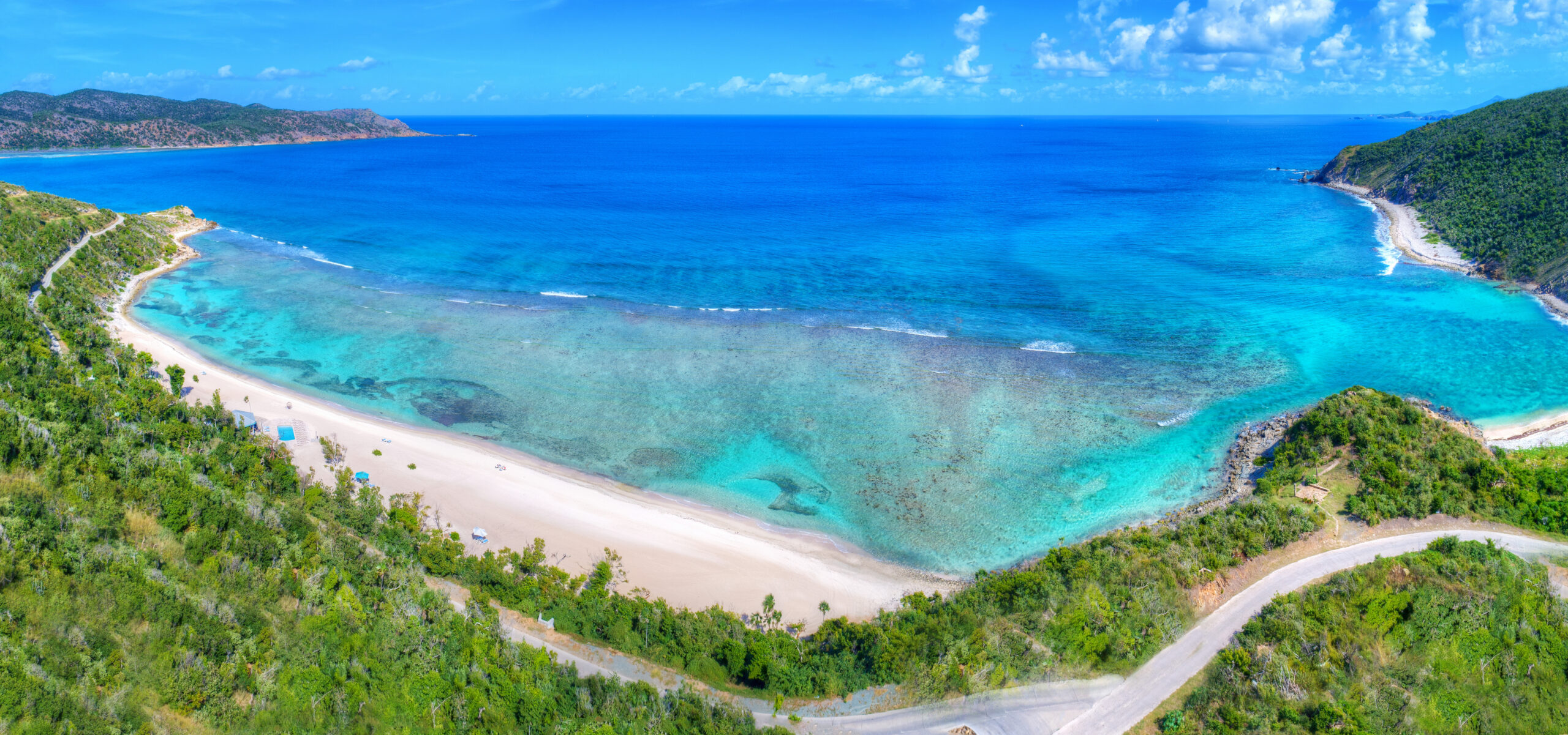 North Beach Pano Virgin Islands Karibik Urlaub Tauchreisen segelreisen